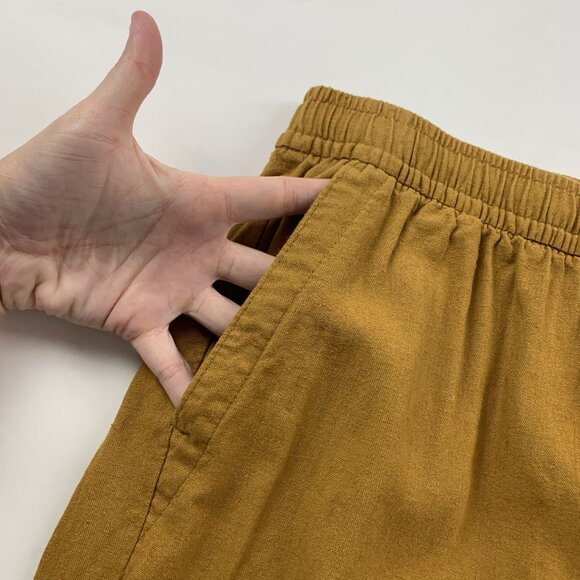 Old Navy Miners Gold Linen Blend Wide Leg Lounge Pant S - Picture 3 of 8